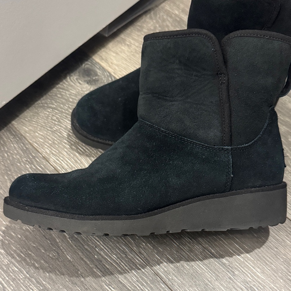 UGG Classic Black Wedge Boots - Picture 5 of 6